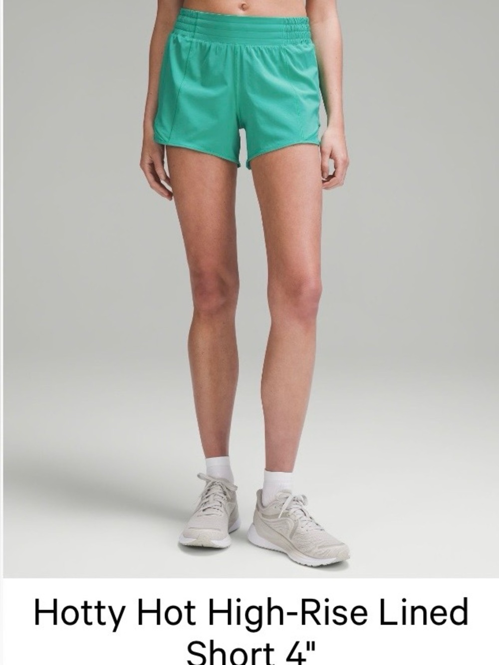 Lululemon Hotty Hot High-Rise Lined Short 4" - Kelly green size 4